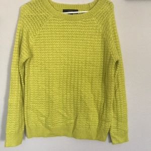 Neon green sweater